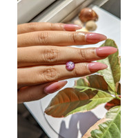 1.60 Ct. Purplish Pink Star Sapphire from Ceylon (Sri Lanka) Life Style