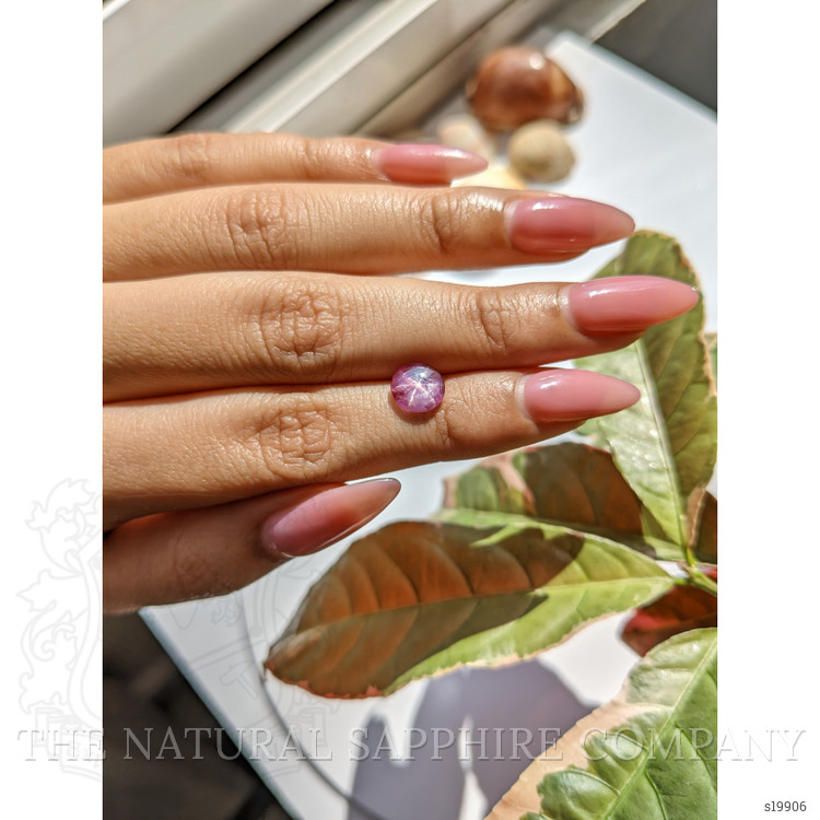 1.60 Ct. Purplish Pink Star Sapphire from Ceylon (Sri Lanka)