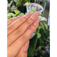 0.84 Ct. Purple Star Sapphire from Ceylon (Sri Lanka) Life Style