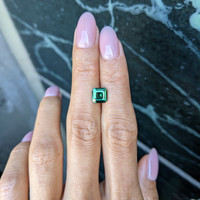 2.01 Ct. Green Sapphire from Madagascar Life Style
