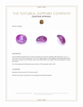 0.95 Ct. Bi Color Star Sapphire from Ceylon (Sri Lanka) Appraisal