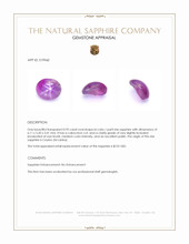 0.95 Ct. Bi Color / Parti Star Sapphire from Ceylon (Sri Lanka) Appraisal