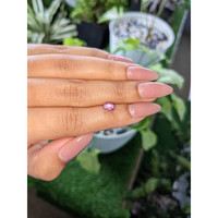 1.28 Ct. Purplish Pink Star Sapphire from Ceylon (Sri Lanka) Life Style