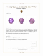 2.46 Ct. Sapphire from Ceylon (Sri Lanka) Appraisal