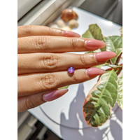 1.96 Ct. Purple Star Sapphire from Ceylon (Sri Lanka) Life Style