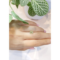 2.19 Ct. Yellowish Green Sapphire from Ceylon (Sri Lanka) Life Style