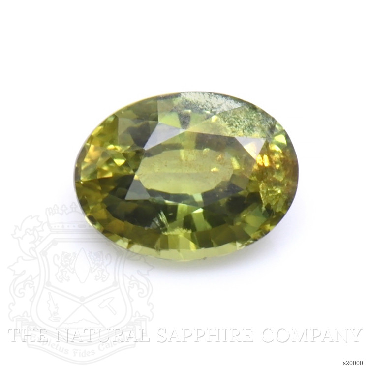 0.85 Ct. Yellowish Green Sapphire from Australia