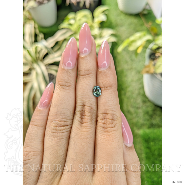 1.12 Ct. Bluish Green Sapphire from Madagascar