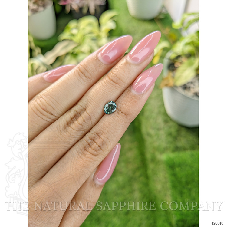 1.12 Ct. Bluish Green Sapphire from Madagascar