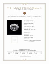 1.32 Ct. White Sapphire from Ceylon (Sri Lanka) Scan Report