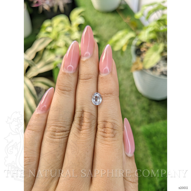 1.32 Ct. White Sapphire from Ceylon (Sri Lanka)