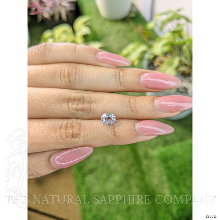 1.32 Ct. White Sapphire from Ceylon (Sri Lanka)