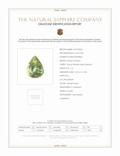 1.26 Ct. Yellowish Green Sapphire from Australia Scan Report