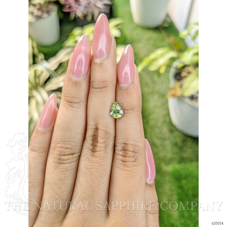 1.26 Ct. Yellowish Green Sapphire from Australia