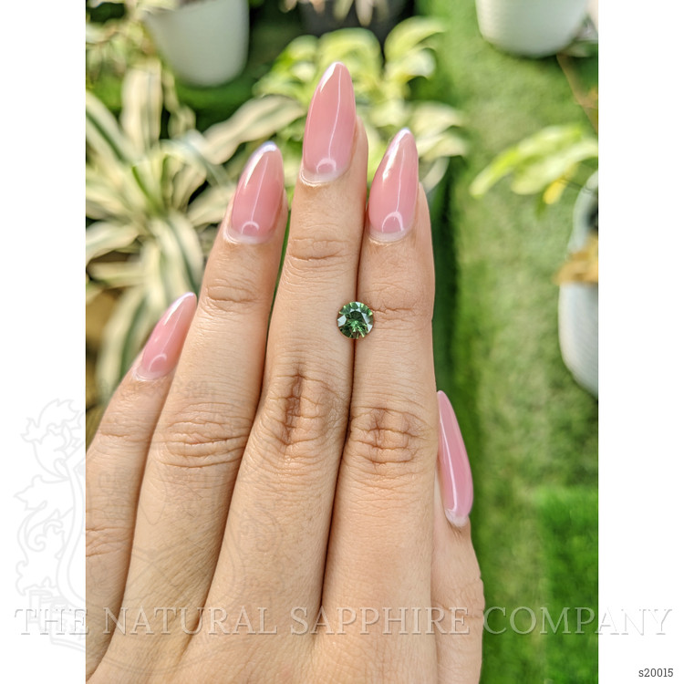 0.85 Ct. Green Sapphire from Kenya