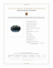 1.15 Ct. Greenish Blue Sapphire from Madagascar Scan Report