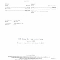 7.03 Ct. Green Sapphire from Ceylon (Sri Lanka) Scan Report