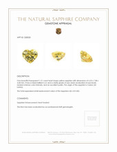 1.51 Ct. Yellow Sapphire from Ceylon (Sri Lanka) Appraisal
