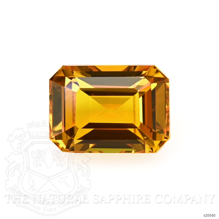 1.54 Ct. Yellowish Orange Sapphire from Ceylon (Sri Lanka)