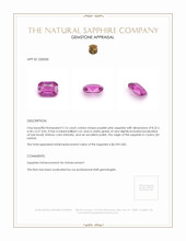 2.16 Ct. Sapphire from Ceylon (Sri Lanka) Appraisal