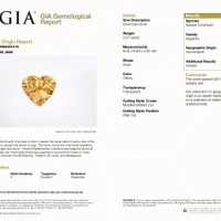 2.57 Ct. Orangish Yellow Sapphire from Ceylon (Sri Lanka) Scan Report