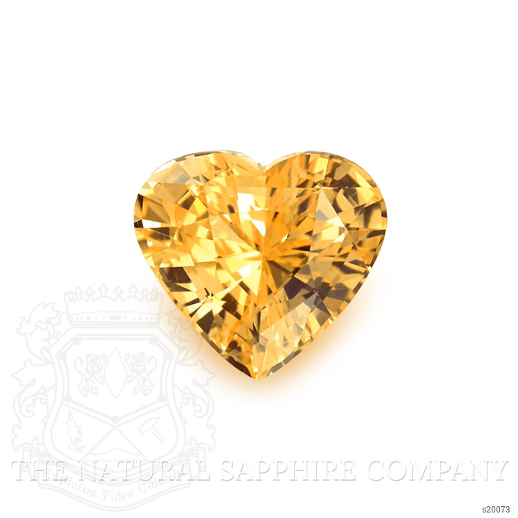 2.57 Ct. Orangish Yellow Sapphire from Ceylon (Sri Lanka)