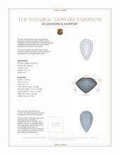 2.10 Ct. Purple Sapphire from Ceylon (Sri Lanka) 3 D Scan Report