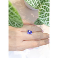 3.68 Ct. Bluish Purple Sapphire from Ceylon (Sri Lanka) Life Style