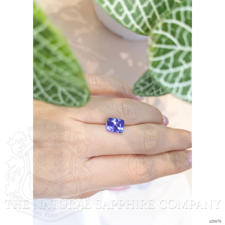 3.68 Ct. Bluish Purple Sapphire from Ceylon (Sri Lanka)