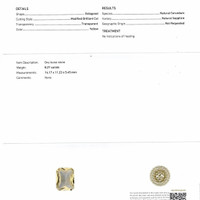 8.27 Ct. Yellow Sapphire from Ceylon (Sri Lanka) Scan Report