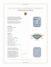 8.28 Ct. Sapphire from Ceylon (Sri Lanka) 3 D Scan Report