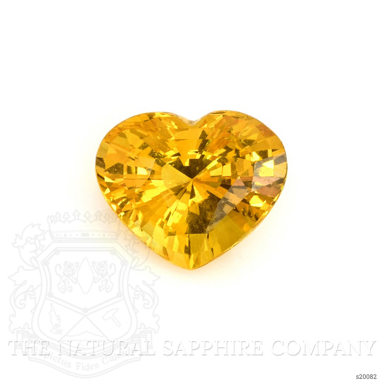 4.10 Ct. Orangish Yellow Sapphire from Ceylon (Sri Lanka)
