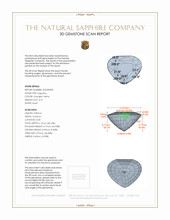 4.10 Ct. Yellow Sapphire from Ceylon (Sri Lanka) 3 D Scan Report