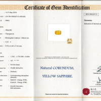 3.23 Ct. Yellow Sapphire from Ceylon (Sri Lanka) Scan Report