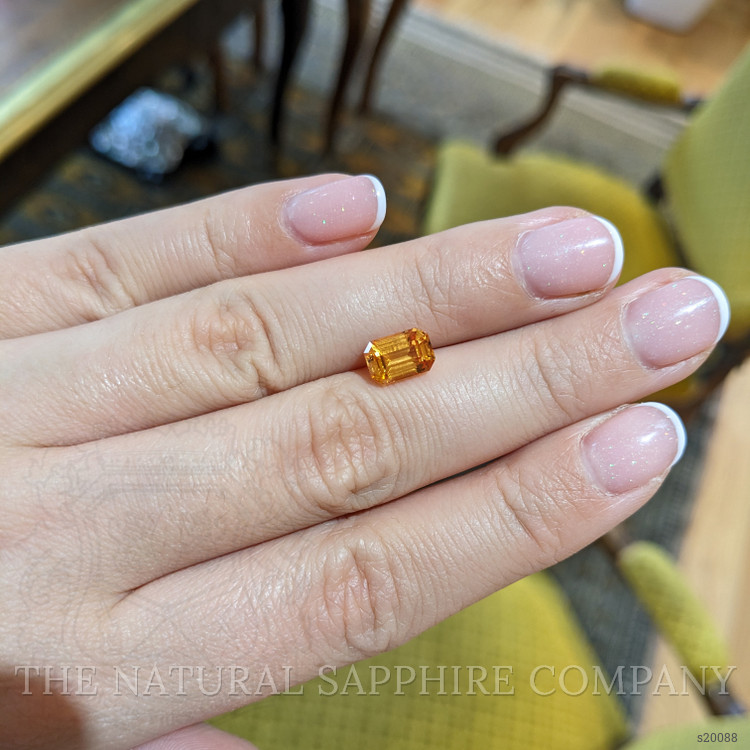 2.57 Ct. Orange Sapphire from Ceylon (Sri Lanka)