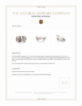 1.16 Ct. Peach Sapphire from Ceylon (Sri Lanka) Appraisal
