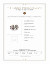 1.16 Ct. Peach Sapphire from Ceylon (Sri Lanka) Scan Report