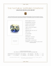1.19 Ct. Bi Color Sapphire from Ceylon (Sri Lanka) Scan Report