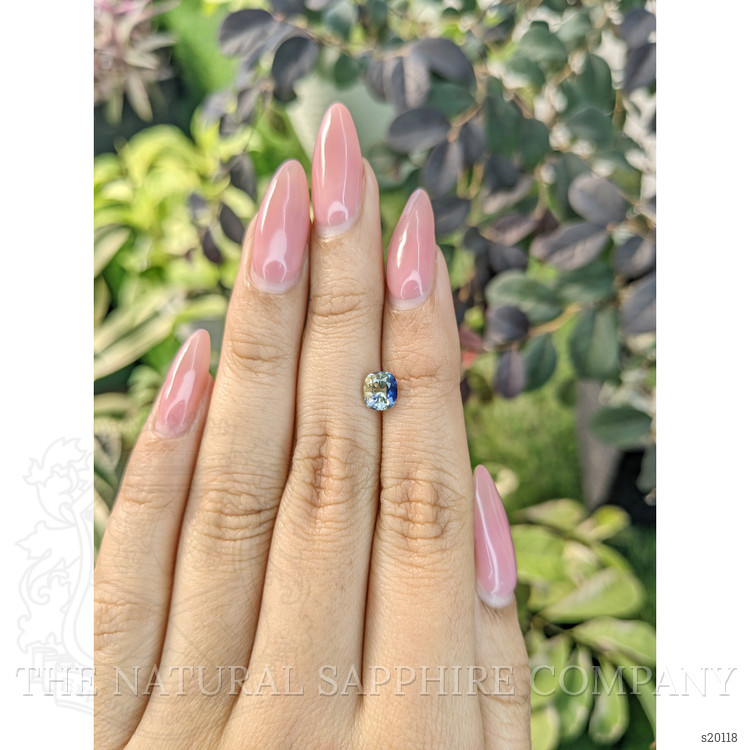 1.19 Ct. Bi Color Sapphire from Ceylon (Sri Lanka)