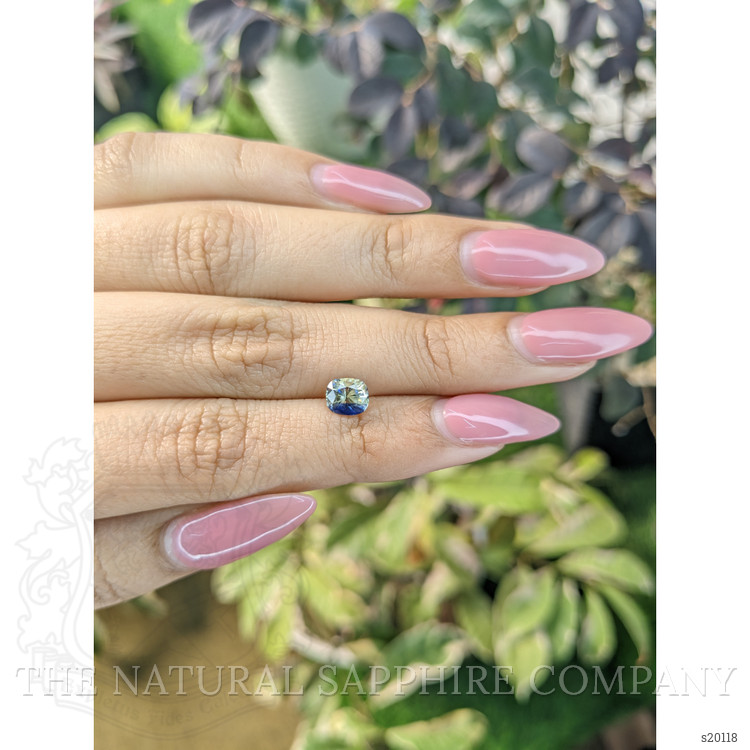 1.19 Ct. Bi Color Sapphire from Ceylon (Sri Lanka)