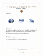 0.90 Ct. Bi Color Sapphire from Ceylon (Sri Lanka) Appraisal