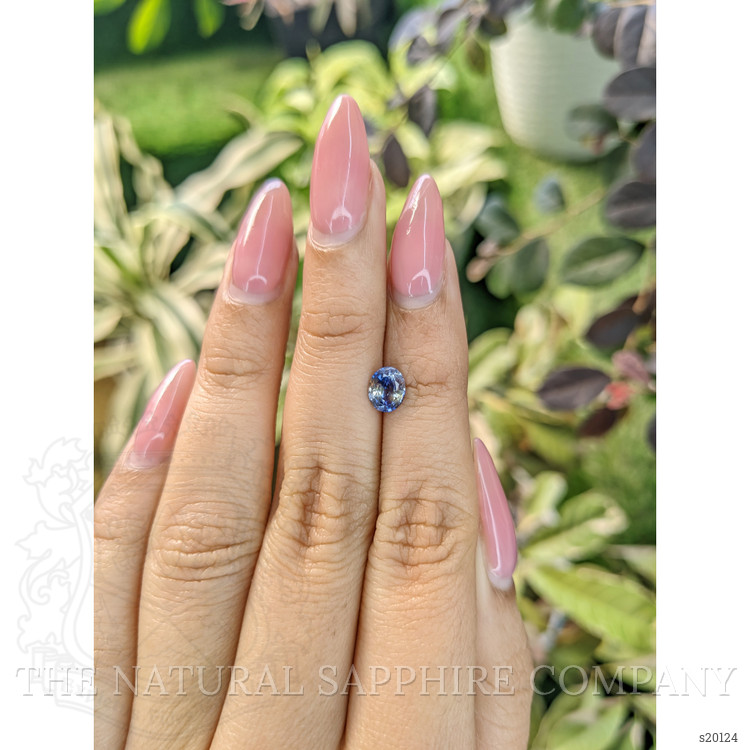 0.90 Ct. Bi Color Sapphire from Ceylon (Sri Lanka)