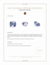 2.03 Ct. Bi Color Sapphire from Ceylon (Sri Lanka) Appraisal