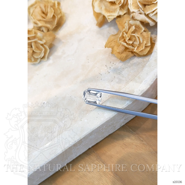 3.59 Ct. White Sapphire from Ceylon (Sri Lanka)