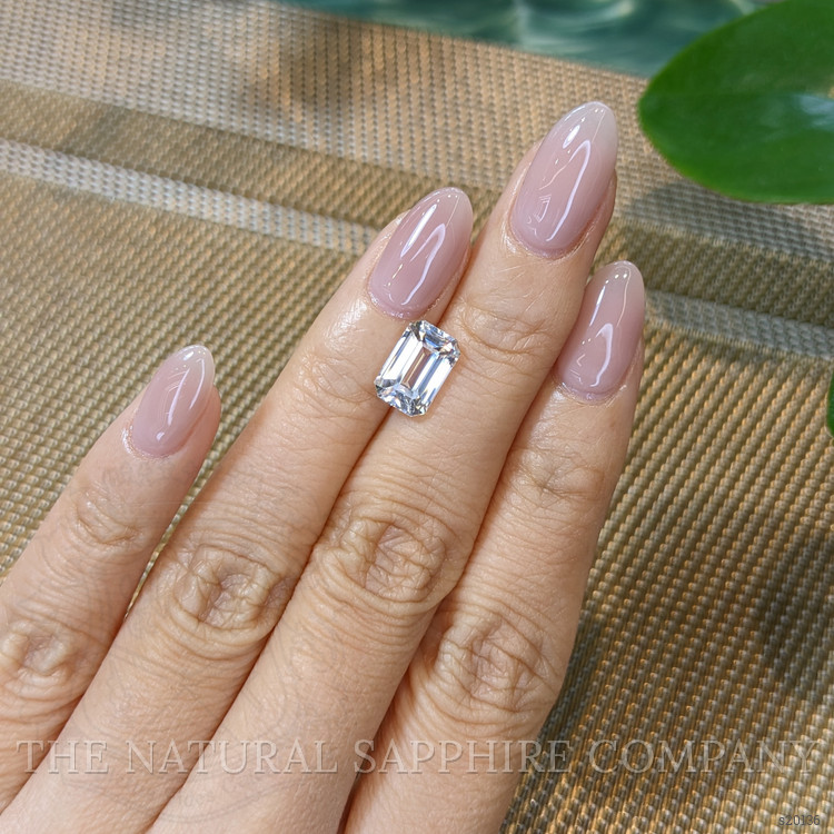 3.59 Ct. White Sapphire from Ceylon (Sri Lanka)