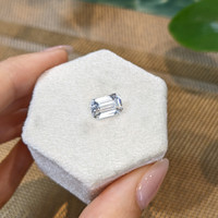 3.59 Ct. White Sapphire from Ceylon (Sri Lanka) Life Style