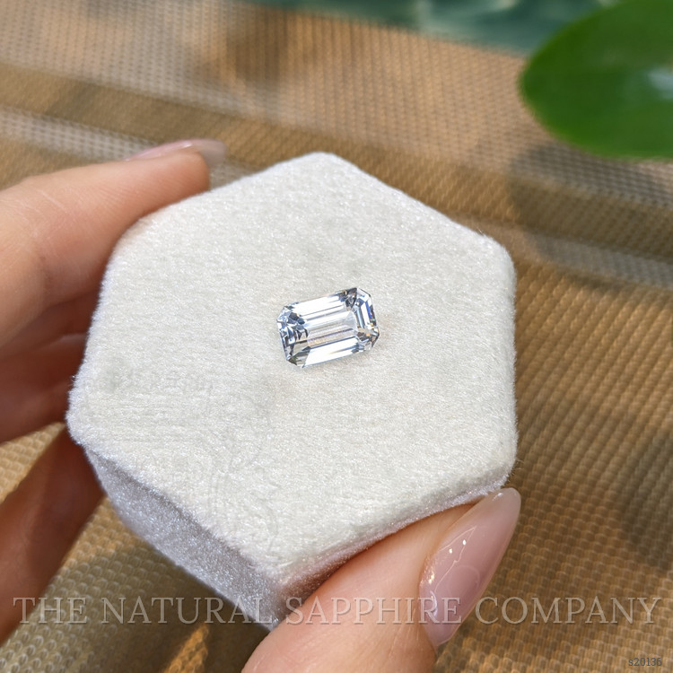 3.59 Ct. White Sapphire from Ceylon (Sri Lanka)