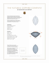 1.34 Ct. Blue Sapphire from Ceylon (Sri Lanka) 3 D Scan Report
