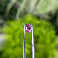 1.05 Ct. Purplish Pink Sapphire from Madagascar Life Style