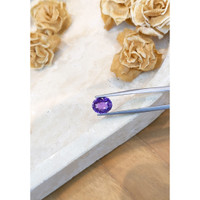 3.05 Ct. Violet Sapphire from Ceylon (Sri Lanka) Life Style